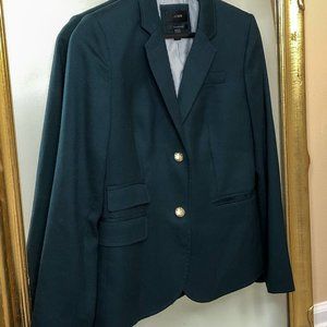 J Crew Schoolboy Blazer in Dark Green